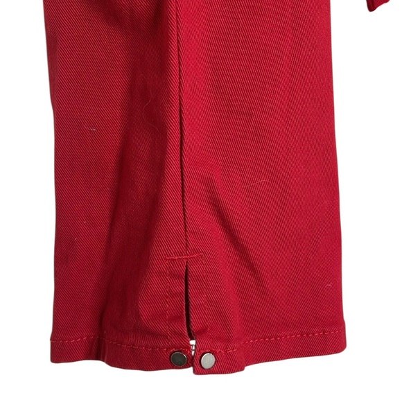 NWT Gloria Vanderbilt Amanda Capri Stretch Red Denim Jeans - Picture 6 of 11